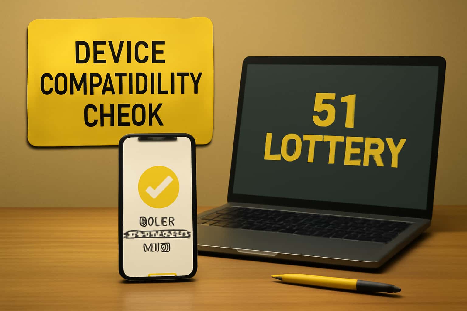 A visual representation of 51 Lottery compatibility check process.