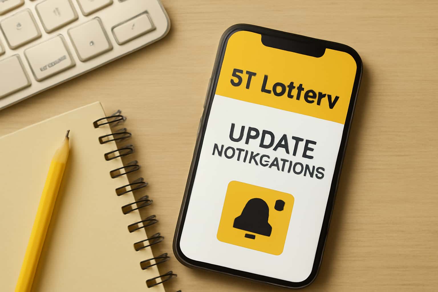 An informative scene showcasing 51 Lottery Update Notifications.