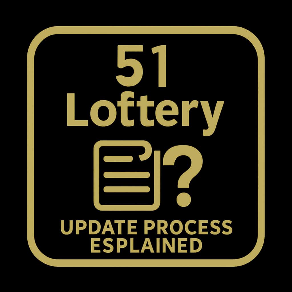 A badge icon illustrating 51 Lottery Update Process.