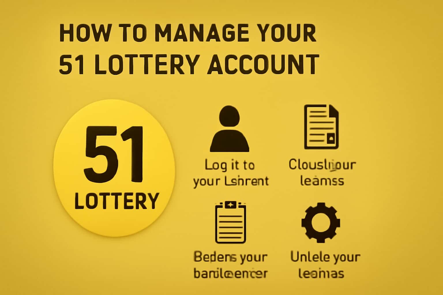 An information scene showcasing managing a 51 Lottery account.