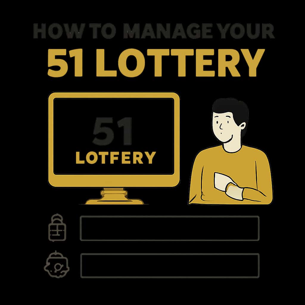 Diagram illustrating the process of managing a 51 Lottery account.