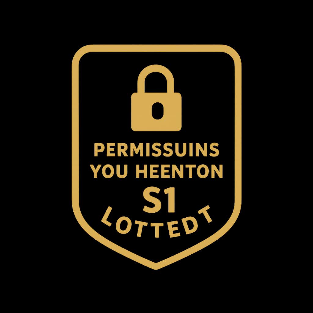 Icon representing permissions needed for the 51 Lottery app.
