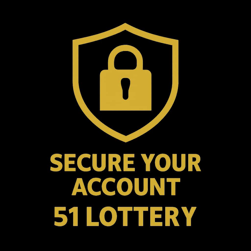 An icon representing the 51 Lottery account security guide.